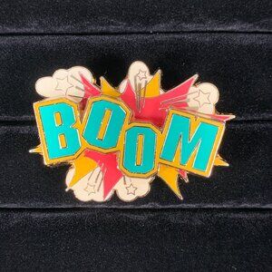 Boom Two Piece Pin on Pin Set Cheer Cheerleader Varsity Athletics Competition